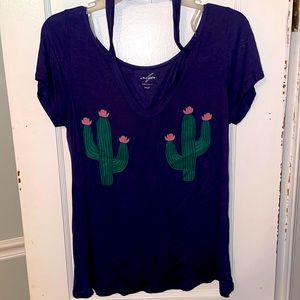 Women’s navy short sleeve T-shirt